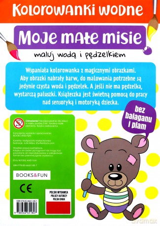 Moje małe misie. Malowanka wodna [KSIĄŻKA]