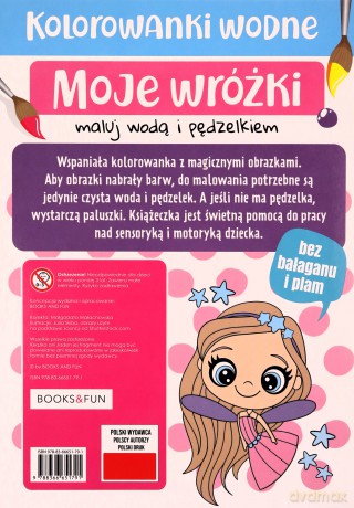Moje wróżki. Malowanka wodna [KSIĄŻKA]