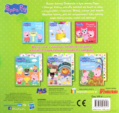 Peppa Pig Opowiadania z naklejkami. Razem łatwiej! [KSIĄŻKA]