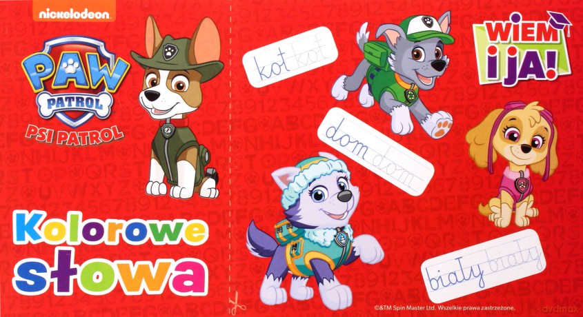 Psi Patrol. Wiem i ja! Kolorowe słowa [KSIĄŻKA]