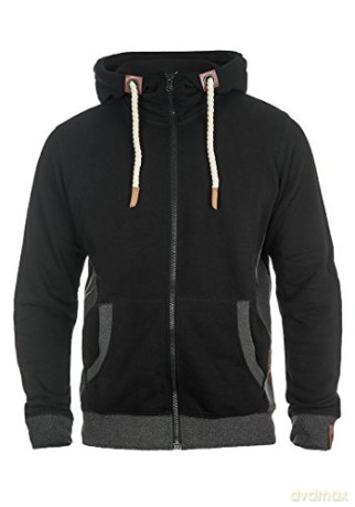 Indicode: Billy Men's Zip Hoodie Black
