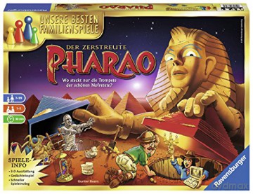Ravensburger Spiele 26656 Brettspiele: Der Zerstreute Pharao [GRA PLANSZOWA]