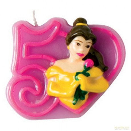 Disney Princess Birthday Candle Number 5: Disney Princess Birthday Candle Number 5