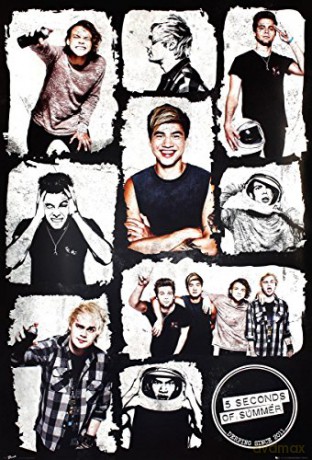 5 Seconds Of Summer: Grid Poster 53 x 158 cm
