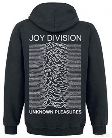 Joy Division: Joy Division Unknown Pleasures Hooded Zip Black Xl