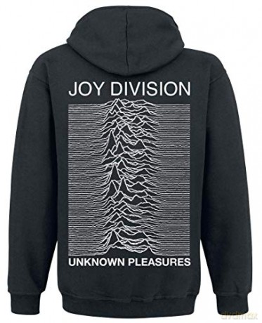 Joy Division: Joy Division Unknown Pleasures Hooded Zip Black S