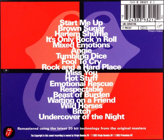 Rolling Stones: Jump Back / Best Of 71-93 [CD]