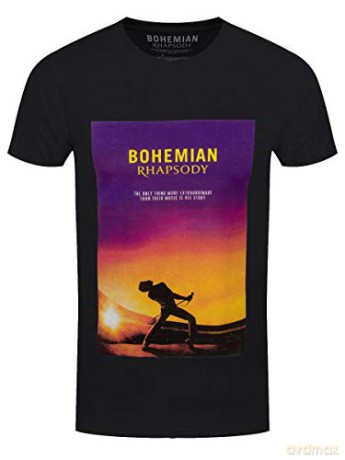 Queen: Queen Men's Tee: Bohemian Rhapsody (Back Print) (Medium)