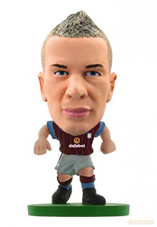 Soccerstarz: Soccerstarz Aston Villa Tom Cleverley Mini Figure In Home Kit
