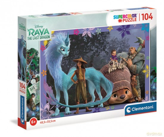 CLEMENTONI 104 el. super color Raya i ostatni smok 27156 [PUZZLE]