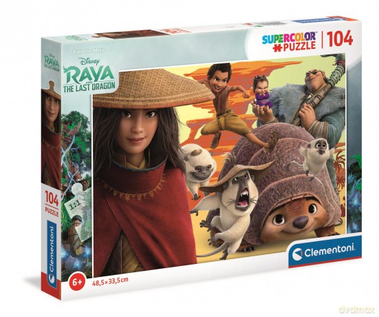 CLEMENTONI 104 el. super color Raya i ostatni smok 27157 [PUZZLE]