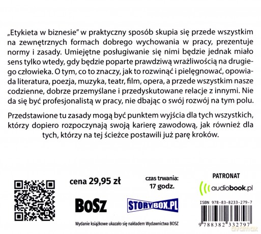 Etykieta w biznesie, czyli jak ułatwić sobie życie w pracy - Wojciech S. Wocław [AUDIOBOOK]