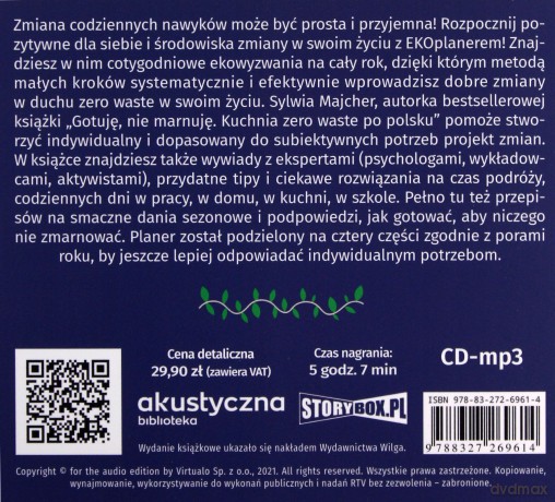 Wykorzystuję, nie marnuję. 52 wyzwania zero waste - Sylwia Majcher [AUDIOBOOK]