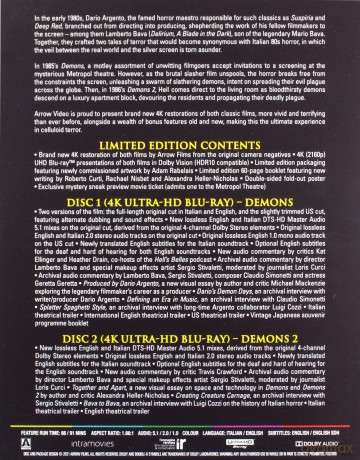 Demons 1-2 (Demony) (Limited) [2xBlu-Ray 4K]