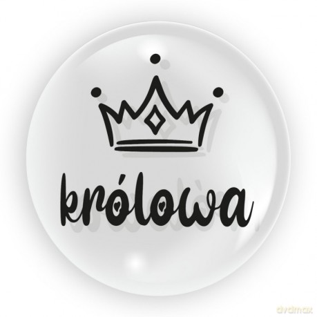 Balon 45 cm - Królowa czarny - 6 sztuk