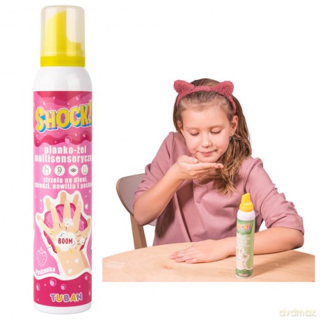 SHOCK! Multisensoryczny pianko-żel Truskawkowy