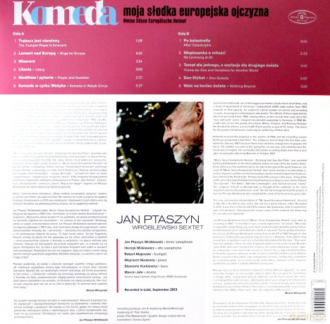 Jan Ptaszyn Wróblewski Sextet: Komeda. Moja Słodka Europejska Ojczyzna (White) (Limited) [Winyl]