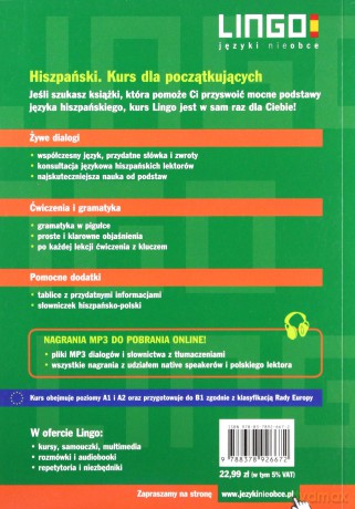 Hiszpański Kurs dla początkujących - Danuta Zgliczyńska, Justyna Jannasz [KSIĄŻKA]