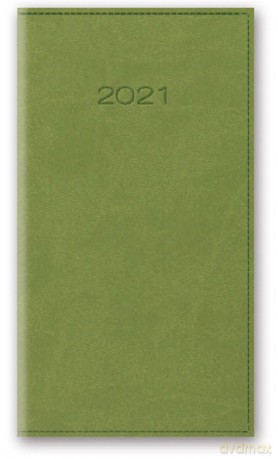 Kalendarz 2021 11T A6 kieszonkowy jasnozielony vivella [KALENDARZ]