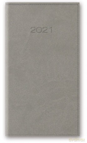 Kalendarz 2021 11T A6 kieszonkowy szary vivella [KALENDARZ]