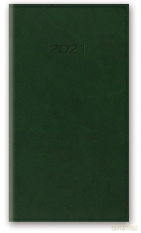 Kalendarz 2021 11T A6 kieszonkowy zielony vivella [KALENDARZ]