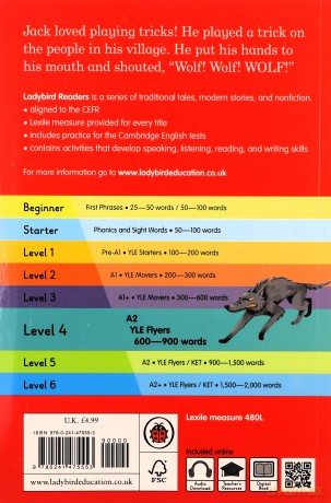 Ladybird Readers Level 4 The Boy Who Shouted Wolf [KSIĄŻKA]