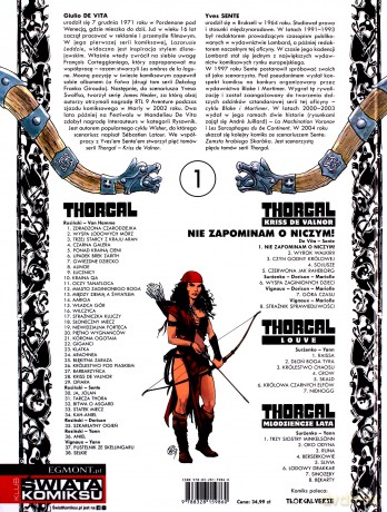 Thorgal Kriss de Valnor Nie zapominam o niczym - Yves Sente [KOMIKS]