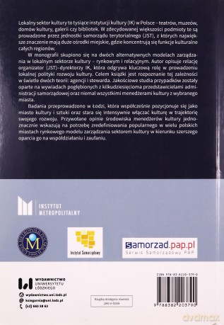 Zarządzanie publiczne w lokalnym sektorze kultury - Wawrzyniec Rudolf [KSIĄŻKA]