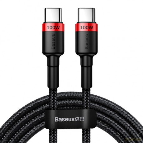 BASEUS Cafule Kabel 2x USB-C PD 200cm 100W
