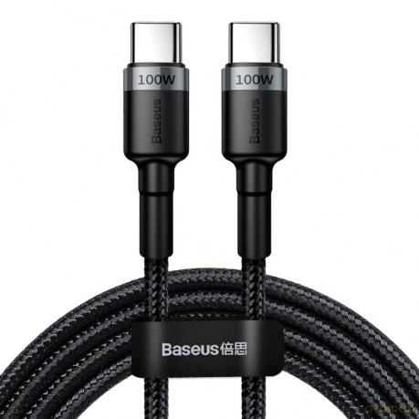 BASEUS Cafule Kabel 2x USB-C PD 200cm 100W
