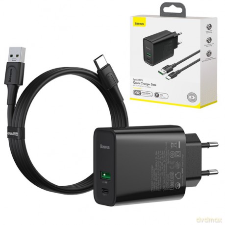 BASEUS Speed PPS Ładowarka Sieciowa 30W+ kabel