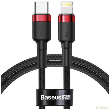 Kabel nylonowy BASEUS Cafule USB-C Lightning PD 1m