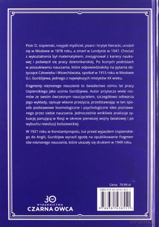 Fragmenty nieznanego nauczania - Piotr D. Uspienski [KSIĄŻKA]