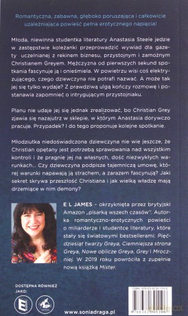 Pięćdziesiąt twarzy Greya - EL James [KSIĄŻKA]