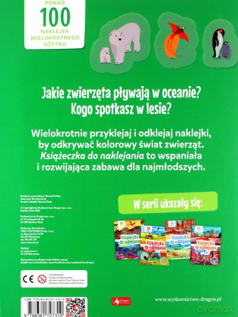 Zwierzęta. Książeczka do naklejania [KSIĄŻKA]