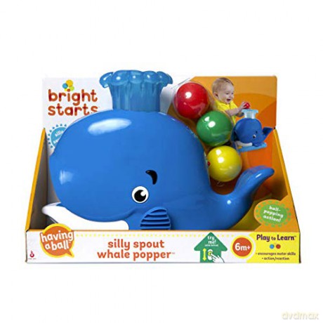 Bright Starts Wieloryb Silly Spout Whale Popper