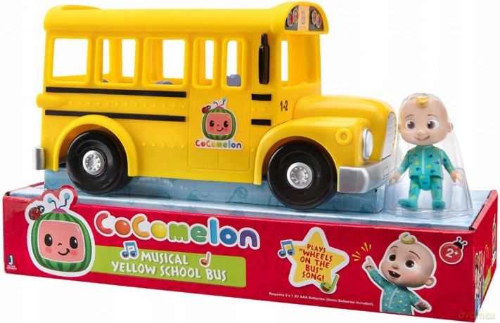 CoComelon Muzyczny żółty szkolny autobus