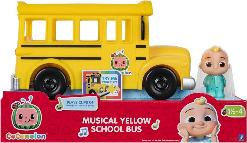 CoComelon Muzyczny żółty szkolny autobus