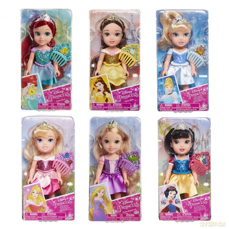 Disney Princess mini lalki 15 cm + grzebień 1 sztuka (wysyłka losowa)
