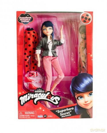 Miraculous: Biedronka i Czarny Kot: Lalka Marinette i strój Biedronki