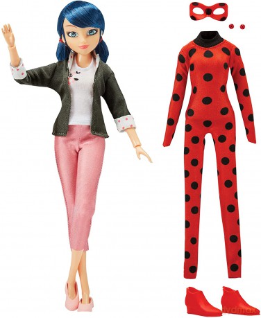 Miraculous: Biedronka i Czarny Kot: Lalka Marinette i strój Biedronki