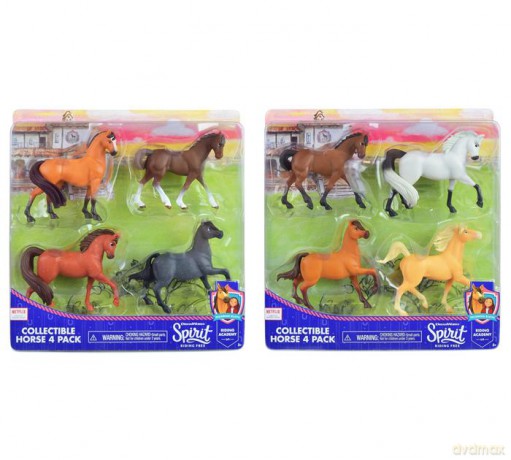 Mustang: Duch wolności Spirit - Figurki 4 sztuki (wysyłka losowa)