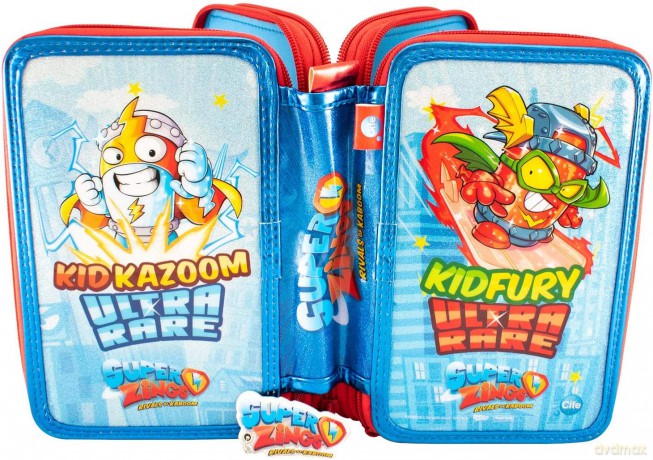Superzings Piórnik z Wyposażeniem niebieski