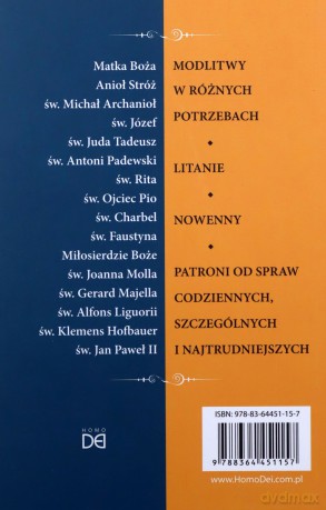 Patroni najważniejsi. Modlitwy, litanie, nowenny - Paulina A. Lenar [KSIĄŻKA]