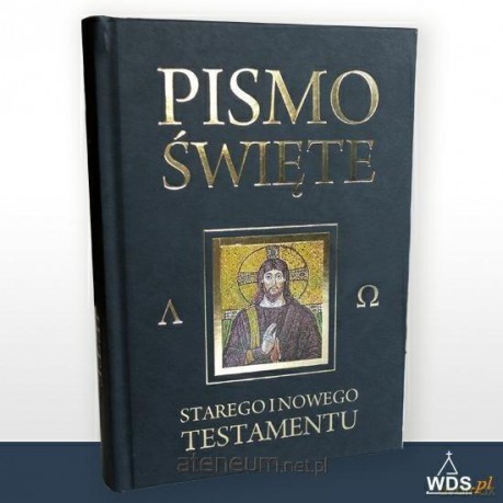 Pismo Święte Stary Testament i Nowy Testament granatowe z paginatorami - bp Kazimierz Romaniuk [KSIĄŻKA]