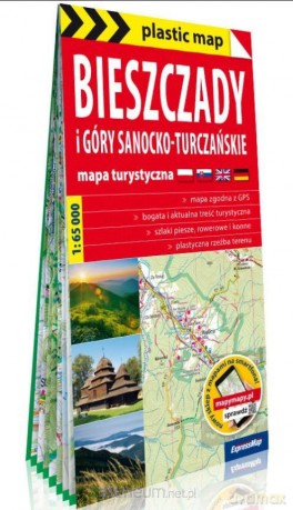 Plastic map Bieszczady i Góry Sanocko...