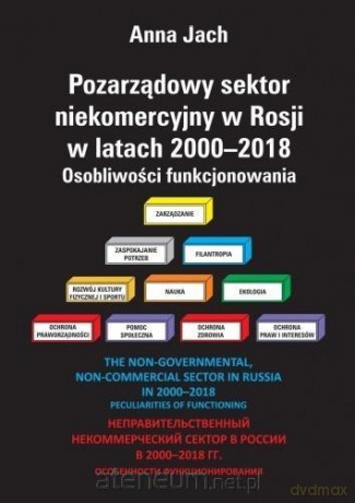 Pozarządowy sektor niekomercyjny w Rosji w latch 2000-2018 - Anna Jach [KSIĄŻKA]