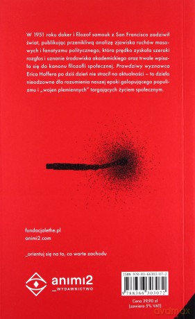 Prawdziwy wyznawca - Eric Hoffer [KSIĄŻKA]