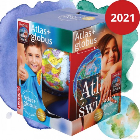 Szkolny atlas geograficzny + globus [KSIĄŻKA]