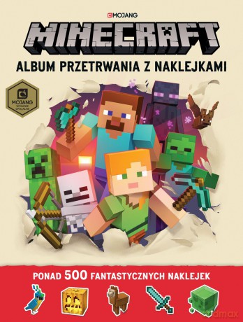Album przetrwania z naklejkami. Minecraft - Craig Jelley, Stephanie Milton [KSIĄŻKA]